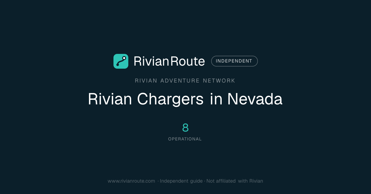 Rivian Chargers in Nevada | RAN Locations | RivianRoute